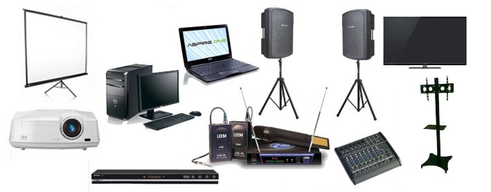 Rental/Sewa Projector, Screen, Laptop/PC, TV, standing TV FesProduction